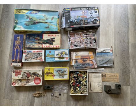 Box of vintage Airfix models