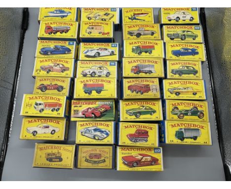 Qty Boxed Matchbox series cars, vintage and lightly playworn.