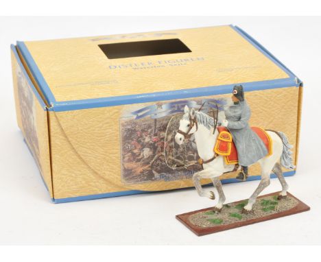 Distler Figuren 'Waterloo-Serie' - 'Napoleon on Horse', Boxed. 1:24 scale, painted metal figure. Condition generally appears 