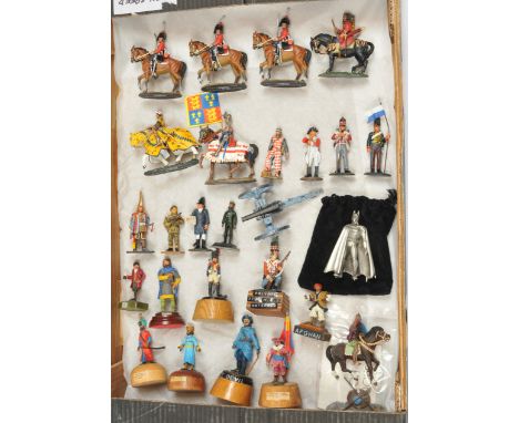 Del Prado &amp; Others - A Group of White Metal Military Figures. Comprising various unboxed, painted figures of different sc