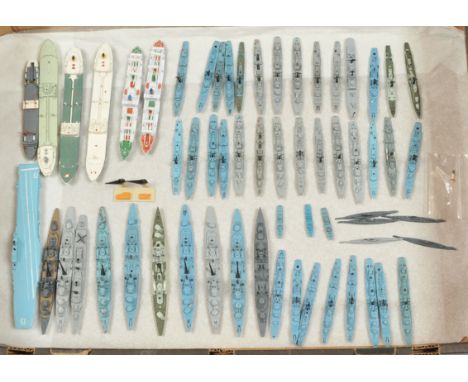 Tri-ang Minic Ships -&nbsp; A Group of Unboxed Models. 1:1200 scale metal models. Including: HMS Bulwark, SS Varicella &amp; 