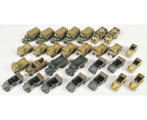 A Group of 29 Unbranded Diecast &amp; Plastic Tanks &amp; Military Vehicles. Various scales - many appear to be about 1/72 or