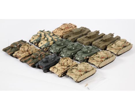 Matchbox Dinky Collectibles - A Group of Unboxed Tanks &amp; Military Vehicles. Various scales - many appear to be about 1/72