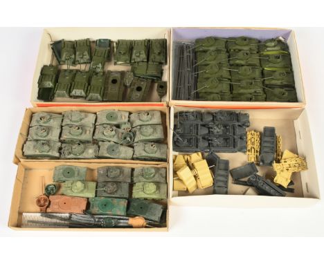 A Group of Unbranded Plastic Military Vehicles. Various scales - many appear to be about 1/72 or 1/76. Conditions generally a