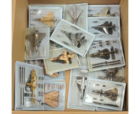 GE Fabbri - A Group of 1:100 Scale Aircraft Models. Mostly modern aircraft types including F-14, F-15, Tornado, etc. Approx. 