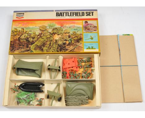 Timpo Modern Army - Set Ref. No. 1401 'Battlefield Set', Boxed.&nbsp; Condition generally appears Near Mint overall, containe