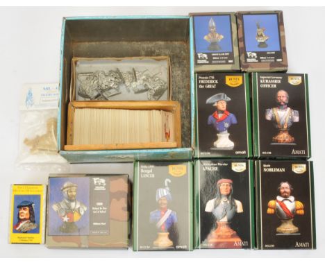 Amati, Verlinden &amp; Others - A Group of Resin Military Busts. Comprising various unpainted busts of different scales, buil
