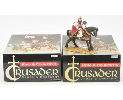 King &amp; Country - 'Crusader' Series - A Pair of Boxed Sets. Comprising: Set Nos. MK004 'Mounted Knight with Shield' &amp; 