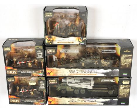 Unimax 'Forces of Valour' Series - A Group of Boxed WWII Sets. 1:72 Scale, die-cast. Comprising: U.S. M26 Dragon Wagon; U.S. 