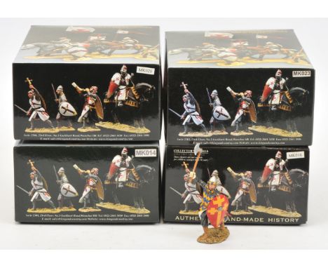 King &amp; Country - 'Crusader' Series - A Group of Boxed Sets. Comprising: Set Nos. MK014 'Knight Fighting with Axe &amp; Sh