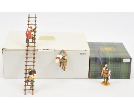 King &amp; Country - 'Crusader' Series - A Pair of Boxed Sets. Comprising: Set Nos. MK004 'Foot Soldier with Spear &amp; Shie