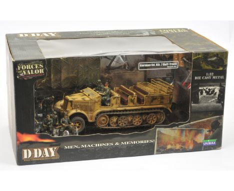 Forces of Valor - 'German Sd. Kfz. 7 Half-Track', Boxed. Part of the D-Day Commemorative Series. 1:32 scale die cast metal. C