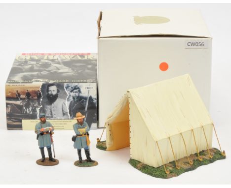 King &amp; Country - 'American Civil War' Series - A Pair of Boxed Sets. Comprising Set Nos: CW056 'Officers tent' &amp; CW05