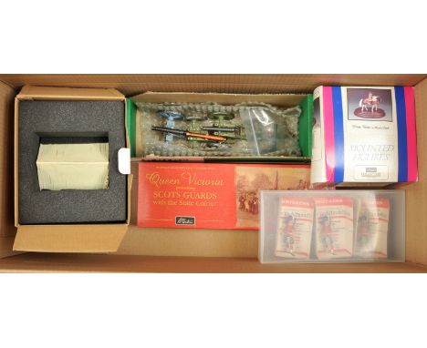 King &amp; Country and Britains - Figures &amp; Accessories. Comprising: K&amp;C CW56 'Officer Tent'; Britains set 00294 'Sco
