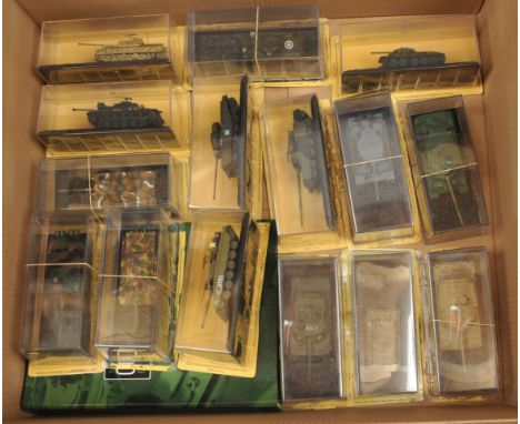 DeAgostini - 'Combat Tanks Collection' - A Group of Tank Models in Cases. 1:72 scale, approx. 14 in total plus collector maga