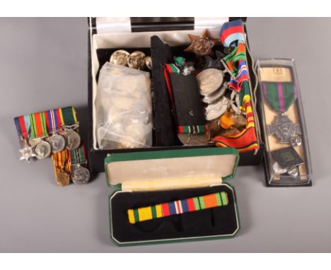 A WWII and other medal group belonging to Peter Constable, Ox and Bucks Light Infantry, including 1939-45 Star, Service medal