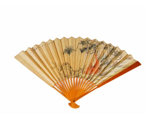 A Chinese Painting Fan L:30cm W:2cm