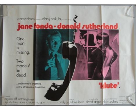 Lot of 20 folded British Quad film posters (30 x 40 inch) to include; Klute (1971), Midnight Cowboy (1969), Gone with the Win