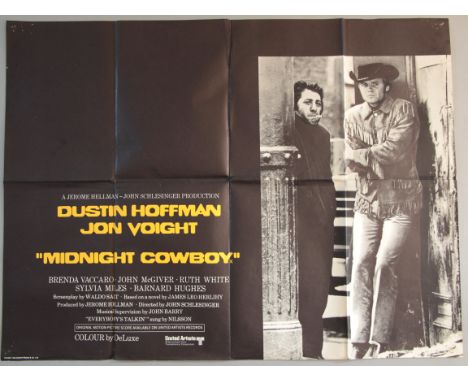 10 Thriller genre British Quad film posters to include; Midnight Cowboy, Race with the Devil, Puppet on a Chain, Shampoo, The