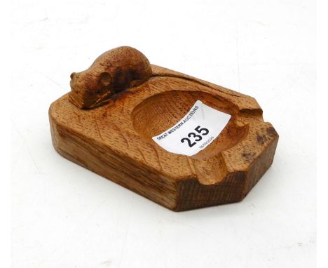 A Robert Mouseman Thompson oak ashtray Condition Report:Available upon request