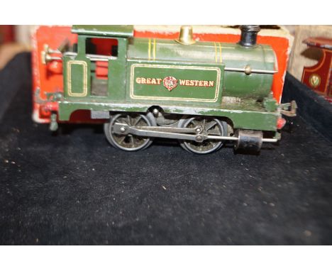 Early Hornby series clock work engine 