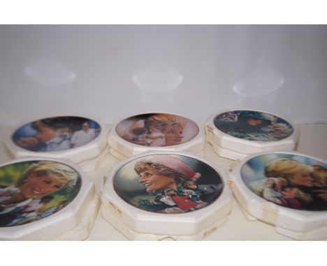 6 Franklin mint, princess Diana cabinet plates