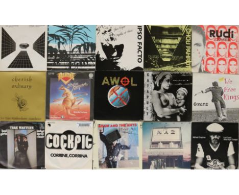 PUNK/NEW WAVE P/S 7". Mega collection of 60 x 45s with some monster obscure and rare cuts! Artists/titles include Rudi - Crim