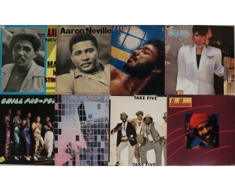 CLASSIC SOUL/FUNK/DISCO LPs. Ace collection of 83 x LPs. Artists/titles include Aaron Neville - Make Me Strong and Warm Your 