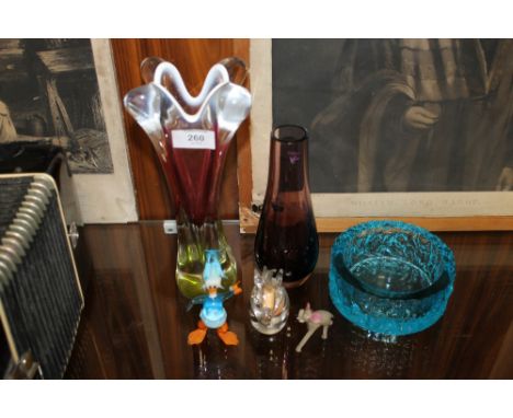 SIX PIECES OF ART GLASS TO INC CAITHNESS