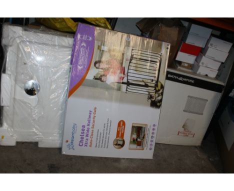 A QUANTITY OF GOODS TO INC A CAR WASHING BRUSH, RADIATOR, SHOWER BASE AND A LARGE QUANTITY OF VODAFONE BROADBAND HUBS & A HAL