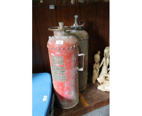 TWO VINTAGE FIRE EXTINGUISHERS