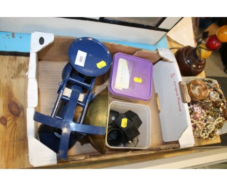 A SET OF VINTAGE SCALES & WEIGHTS