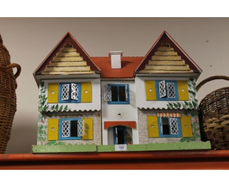 A VINTAGE DOLLS HOUSE