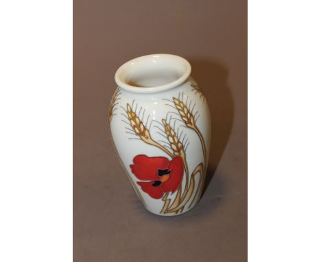 A MOORCROFT HARVEST POPPY VASE