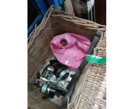Assorted fishing tackle to include various rods, reels, line &amp; hooks etc.
