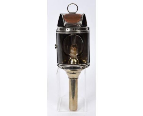 A Shand Mason Victorian steam fire engine (candle) gauge lamp, 38 cm high  See illustration