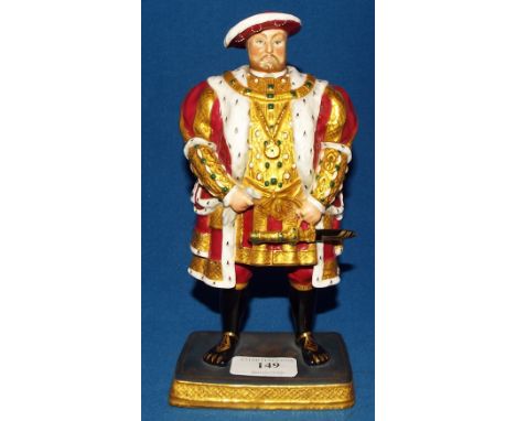 A Royal Worcester porcelain figure, Henry VIII, 2637 (dagger restored), 22 cm high