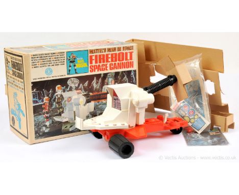 Mattel vintage Major Matt Mason Firebolt Space Cannon, Mint UNUSED complete, within Good Plus opened packaging, includes inse
