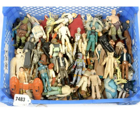 Kenner Star Wars vintage loose 3 3/4" figures x eighty three including Luke Skywalker Stormtrooper outfit, A-Wing Pilot, Dart