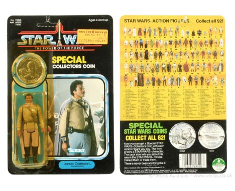 Kenner Star Wars vintage The Power of the Force Lando Calrissian General Pilot 3 3/4" figure, Mint, within Good (dented and y