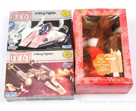 ERTL MPC Star Wars Y-Wing Fighter plastic model kit, Unused, sealed inside Good open packaging. ERTL MPC A-Wing Fighter plast