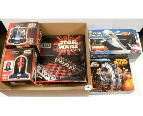 Hasbro Star Wars Attack of the Clones Jango Fett Slave I, Unused, within Good Plus opened packaging. Hasbro Star Wars Revenge