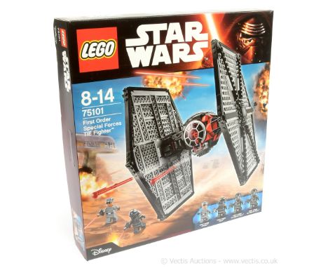 Lego Star Wars set number 75101 First Order Special Forces TIE Fighter, within Near Mint sealed packaging, EX SHOP STOCK.