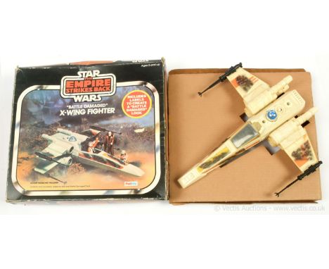 Palitoy Star Wars The Empire Strikes Back vintage X-Wing Fighter, Fair (discoloured) complete, within Fair to Good opened box