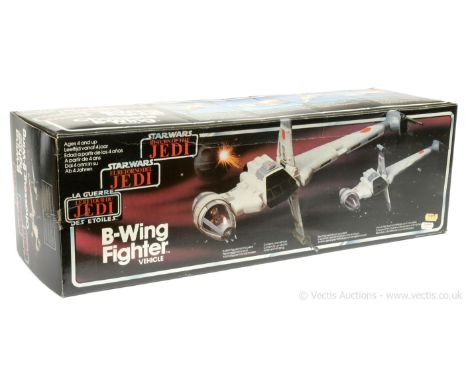 Palitoy Star Wars Return of the Jedi vintage Tri-Logo B-Wing Fighter, within Good Plus sealed box.