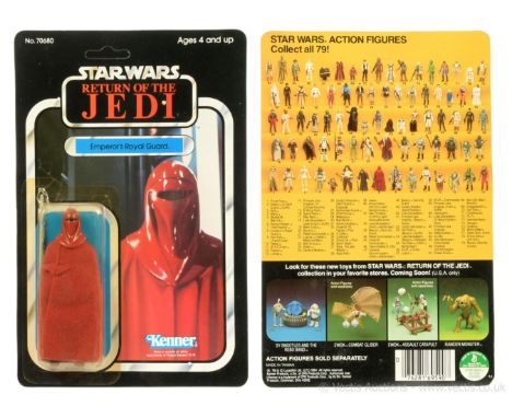 Kenner Star Wars Return of the Jedi vintage Emperor's Royal Guard 3 3/4" figure, Mint, within Excellent (slight dent and yell
