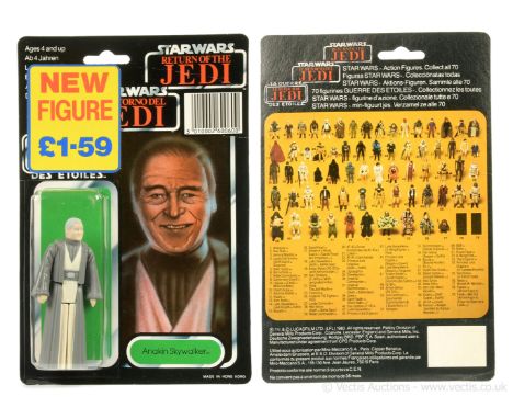 Palitoy Star Wars Return of the Jedi Tri-Logo vintage Anakin Skywalker 3 3/4" figure, Mint, within Excellent (slightly dented