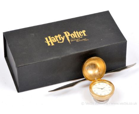 Harry Potter Golden Snitch Clock, made for made for Deathly Hallows Pt2 London Red Carpet Premiere, only given to certain gue