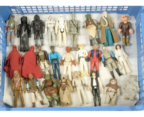 Kenner Star Wars vintage loose 3 3/4" figures x twenty six includes Boba Fett, Darth Vader, TIE Fighter Pilot, IG-88, Han Sol