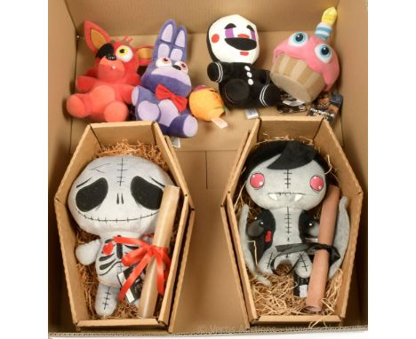 Frightlings plush toys x two includes Skully Skelling and Victor Vampling, includes tags and certificate, both Excellent with